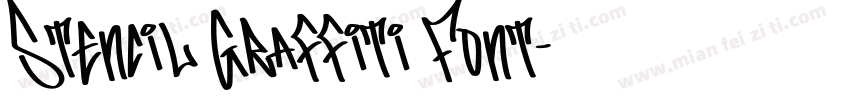 Stencil Graffiti Font字体转换